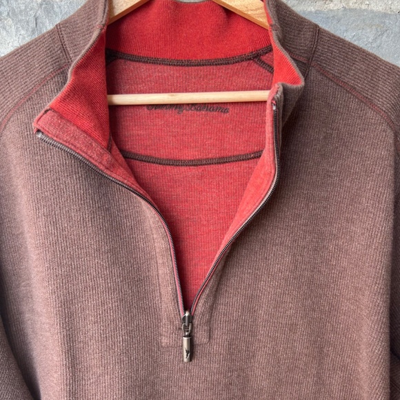 Tommy Bahamas 1/2 Zip Sweater - Picture 3 of 6